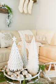 My living room coffee table ^. Rustic Glam Christmas Family Room Decor From Christmas Tree Shops