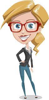 Pretty young woman constructor in flat style. Download Hd Pam The Lucky Charm Woman Cartoon Characters Transparent Png Image Nicepng Com
