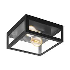 Create your dream bathroom with your desired style of bathroom lights from homebase. 99122 Amezola Bathroom 2 Light Wall Ceiling Light Black