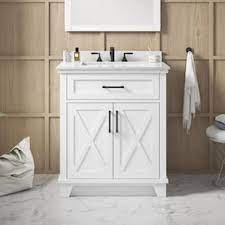 4.6 out of 5 stars. Allen Roth Oliver 30 In White Single Sink Bathroom Vanity With White Engineered Stone Top