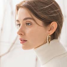 Aretes Bangle Dorado