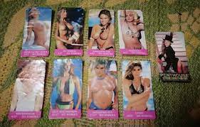 Наклейка Наклейки Sex Simbols N 2,3,4,5,6,16,17,18 Penthouse Девушка  Эротика Ню(Были наклеенные)9 шт