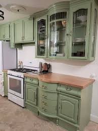 China Cabinet Repurposed For Use In The Kitchen As Upper And Lower Built In Cabinets Photo Credit Repurposed Kitchen Kitchen Remodel Repurposed China Cabinet