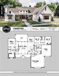 Quite often, today's cottage homes are fashioned as a summer or secondary residence, ideal for waterfront or mountain living. 1 Story Modern Farmhouse House Plan Vandyke House Plans Farmhouse Brick Farmhouse Modern Farmhouse Plans