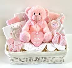 Beautiful Baby Gift Baskets And Gifts Online Based In Bedford In 2020 Baby Gift Basket Girl Gift Baskets Baby Girl Gift Baskets