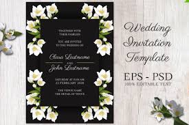 Learn how to make paper flowers with ease. Jasmine Floral Wedding Invitation Card Graphic By Elsabenaa Creative Fabrica