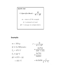 How To Calculate Specific Heat 6 Steps With Pictures Wikihow