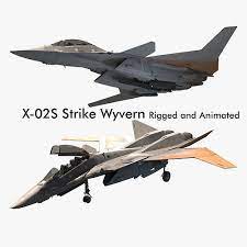 X 02S Strike Wyvern Rigged Animated 3D model animated rigged | CGTrader