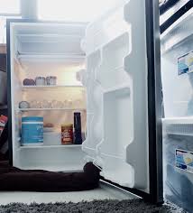 The refrigerator is about ten years old and a leaving the door open causes ice to build up blocking airflow sometimes causing the fan to stall. How To Defrost A Mini Fridge Before Leaving For Break
