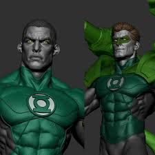 Green Lantern 3d Print Project Sculpt By Kaushik Manna Green Lantern Corps Green Lantern Green Lantern Hal Jordan