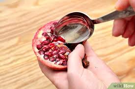 The heavier the pomegranate, the juicier it will be. 3 Ways To Eat A Pomegranate Wikihow
