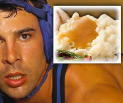 We Tot Maine Mashed Potato Wrestling Might A-PEEL To You