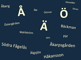 Biggest cities in the world quiz. Type Swedish Letters A A And O For Genealogy The Swedish Genealogy Guide Llc