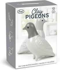 Amazon.com: Genuine Fred CLAY PIGEONS, Ceramic Pigeon Salt and Pepper  Shakers: Home & Kitchen