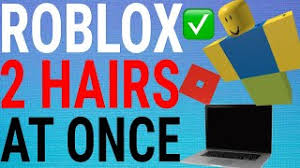 Open the second hair item in a new tab, which. How To Wear 2 Hairs At Once On Roblox Pc Youtube