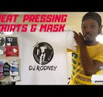 How to Heat Press logos on Shirts and Face Mask - YouTube