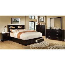 California king bed frame with headboard and storage. Gerico Ii Cal King Bed Frame Espresso
