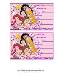 Inviti Di Compleanno Gratis Delle Principesse Disney Cenerentola Biancaneve Ariel Jasmine Belle Aurora Principesse Disney Inviti Di Compleanno Compleanno
