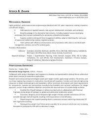 Mechanical Engineer Resume Sample Monster Com
