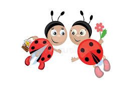 Ladybugs Cmyk Two Funny Ladybugs With Flowers Sponsored Cmyk Ladybugs Flowers Funny Ad Ladybug Cartoon Butterfly Art Drawing Ladybug