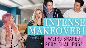 Weird Shaped Room Challenge Drastic Makeover Youtube