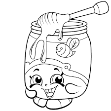 Christmas coloring pages to print shopkins download shopkins. Honeeey Shopkins Coloring Page Free Printable Coloring Pages For Kids