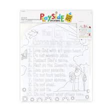 Show your kids a fun way to learn the abcs with alphabet printables they can color. Playside Creations Mini 10 Commandments Color Sheets 4 X 4 Inches Black And White 24 Count Mardel 3456266