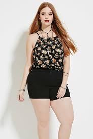 Plus Size Rose Print Cami Forever 21 Plus Style