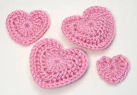 Flat knitted hearts can be used almost as well as voluminous ones. Love Hearts Planetjune By June Gilbank Blog