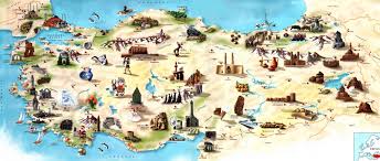 Piantine delle città, mappa stradale e mappa turistica di turchia, con gli cerchi la mappa o la piantina di türkiye e dei suoi dintorni ? Mappa Turistica Di Turchia