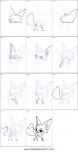 Start by drawing the eyes of your fennec fox in pencil. How To Draw Fennec Fox From Animal Jam Printable Drawing Sheet By Drawingtutorials101 Com Printable Drawings Animal Jam Drawing Sheet
