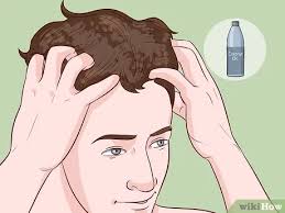 Dengan mengguna minyak, lakukan rawatan minyak panas untuk mendapatkan rambut lurus dan sihat. 3 Cara Untuk Meluruskan Rambut Untuk Pria Wikihow