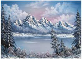 Bob Ross Paintings Landscapes Winter Bobrosspaintingslandscapeswinter Bob Ross Bob Ross Paintings Landscape Paintings Bob Ross Art