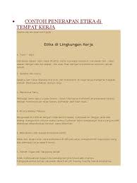 .tempat kerja, training etika professional di tempat kerja, hakimi core ability tahap 1 m03 kesedaran etika ditempat kerja, mk etika profesi administrasi etika di tempat kerja, pertemuan 8 etika dan sumber daya manusia, dialog tiga penjuru dilema graduan ilmu tinggi tiada kerja, ada phd tidak. Contoh Penerapan Etika Di Tempat Kerja