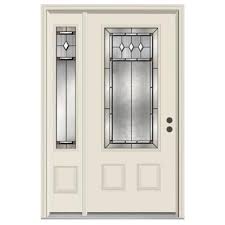 With the door closed, the new escutcheon or rosettes should fully cover the holes, leaving at least ¼ inch between their. 50 X 80 Front Doors Exterior Doors The Home Depot