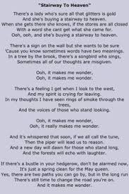 Stairway To Heaven Rock Music Lyrics Great Song Lyrics Led Zeppelin Lyrics