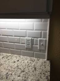 Image Result For Edging Beveled Subway Tile Beveled Subway Tile Backsplash Kitchen Backsplash Subway Tile Backsplash Kitchen