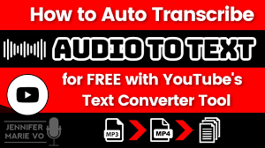 This takes roughly 20 seconds for each minute in a media file. How To Convert Video Audio To Text Automatically For Free Using Youtube S Text Subtitles Converter Youtube