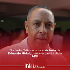 Santo Domingo. -Nolberto Ortiz, candidato a la presidencia de la Asociación  Dominicana de Profesores (ADP) por la corriente magisterial José Francisco  Peña Gómez y aliados, reconoció la victoria de Eduardo Hidalgo, candidato