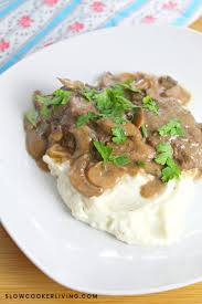 In the large bowl add the beef, bread crumbs, grill seasoning,. Homemade Salisbury Steak Slow Cooker Living