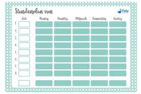 Kawaii bilder zum ausdrucken schule stundenplan einhorn. Stundenplan Zum Ausdrucken Kostenlose Pdf Vorlage Talu De