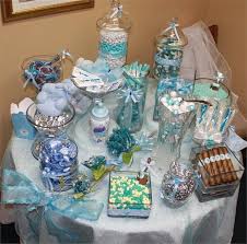 Check Out The Pictures Of Different Blue Candy Buffets To Help Give Yourself An Idea Of What Baby Shower Candy Candy Buffet Baby Shower Baby Shower Candy Table
