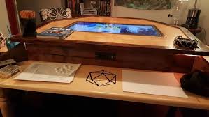 New Gaming Table I Built For My Group Game Room Tables Table Games Dnd Table