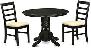 Wood Amp Style Furniture 3 Piece Dining Table And 2 Dinette Chairs Home Office Commerial Heavy Duty Strong D In 2020 Dinette Chairs Nook Dining Set Dining Room Sets