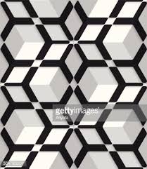 Geometric cube style abstract pattern background eps vector. White 3d Cubes With Hexagonal Net On Seamless Pattern Clipart Image