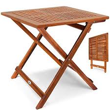Shop for wooden picnic tables in picnic tables. Deuba Table D Appoint Pliable En Bois D Acacia Table Pour Camping Jardin 70x70x73cm Coffee Table Wood Small Coffee Table Garden Table