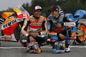 Alex Marquez And Marc Marquez Media Day Czech 2014
