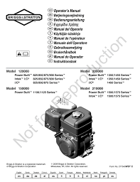 Check spelling or type a new query. Briggs Stratton Power Built 120000 User S Manual Manualzz