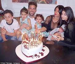 Cesc fabregas has disabled new messages. Cesc Fabregas Celebrates 30th Birthday With His Family Daily Mail Online