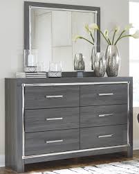 Lodanna Dresser And Mirror Gray In 2020 Trending Decor Furniture Dresser With Mirror